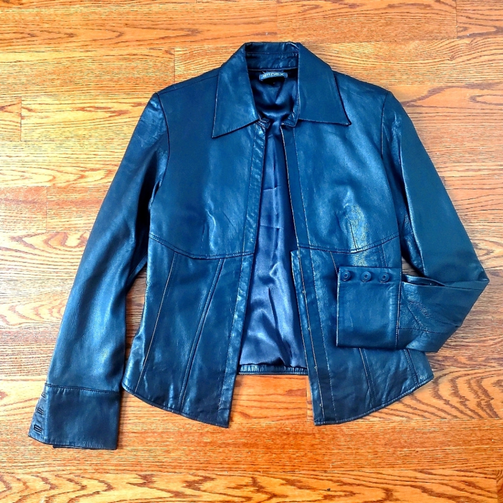 Annex Bustier Leather Jacket - Clips&Corset style
